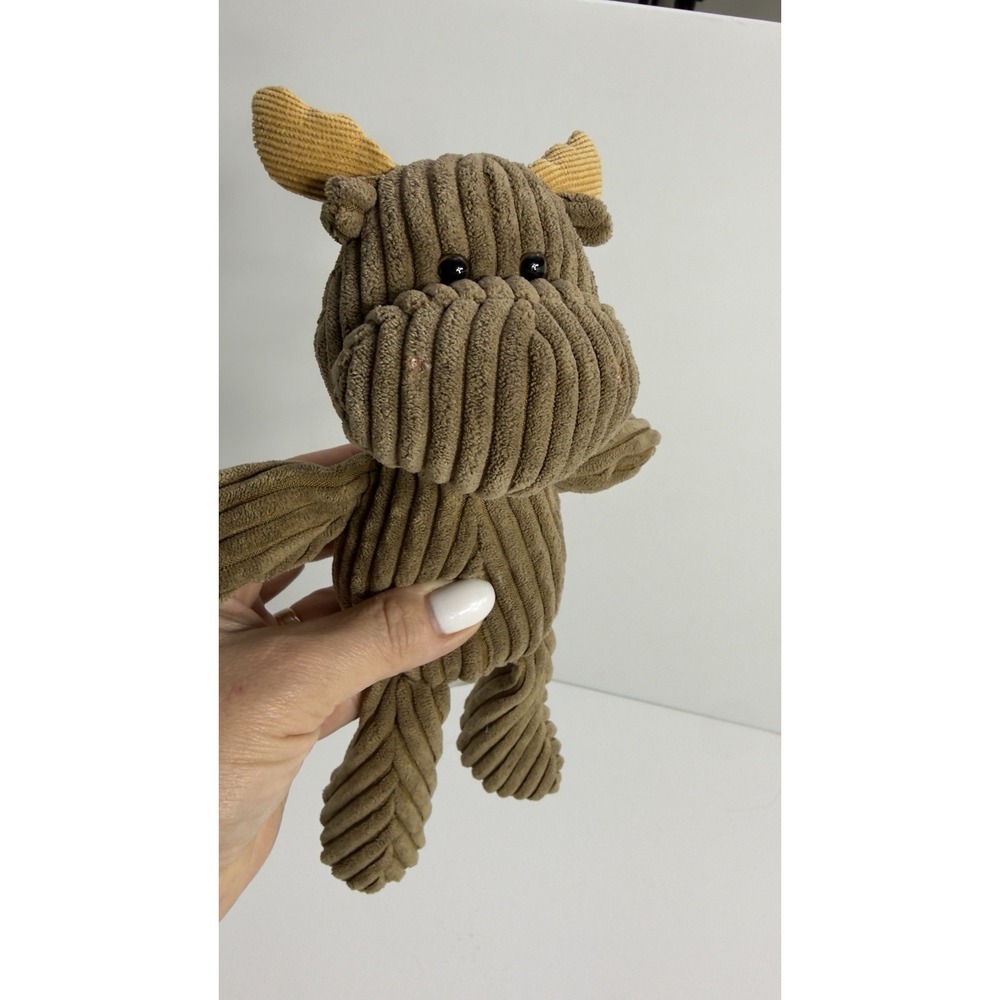 animal adventure plush Brown Moose Deer reindeer 2018 Corduroy Ribbed Stuffed - Picture 5 of 7